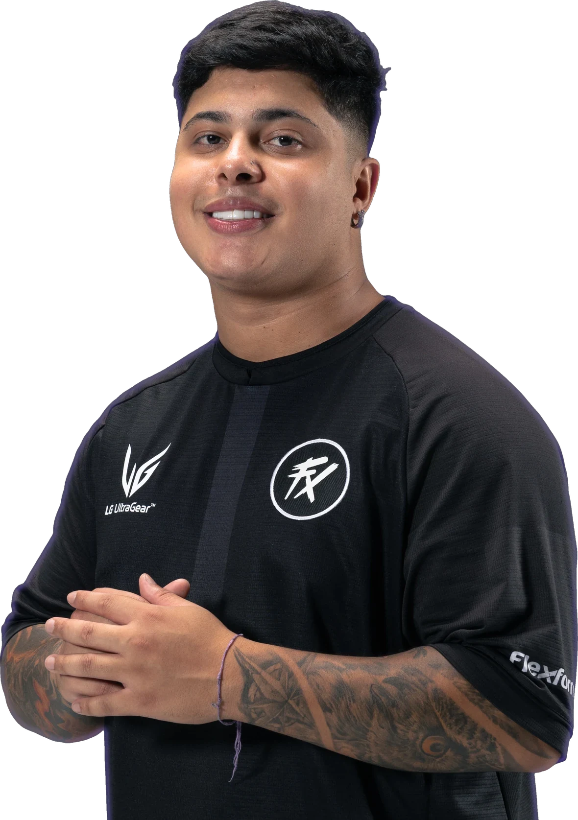 Wallace Bernardo Pereira, o Wallace da Fluxo, retrato de estúdio